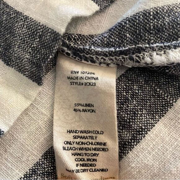 Soft Surroundings | Camina Linen Blend Shirt, Size M - Picture 8 of 8